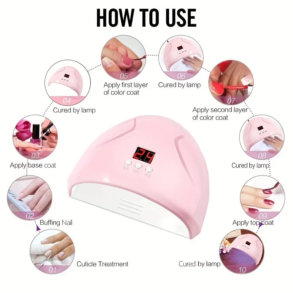Lámpara LED Secador de Uñas: Profesional y Práctica para un Acabado Perfecto