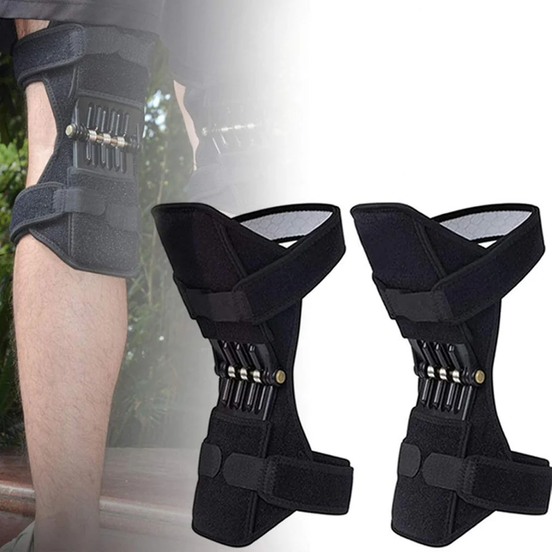 ¡El refuerzo protector de rodillas Power Lift!