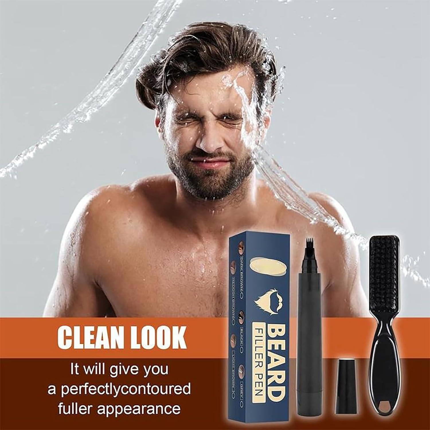 Cepillo y Bolígrafo para Barba: Solución Rápida y Natural para una Barba Perfecta