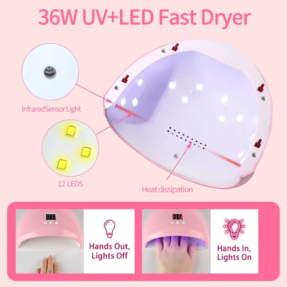 Lámpara LED Secador de Uñas: Profesional y Práctica para un Acabado Perfecto