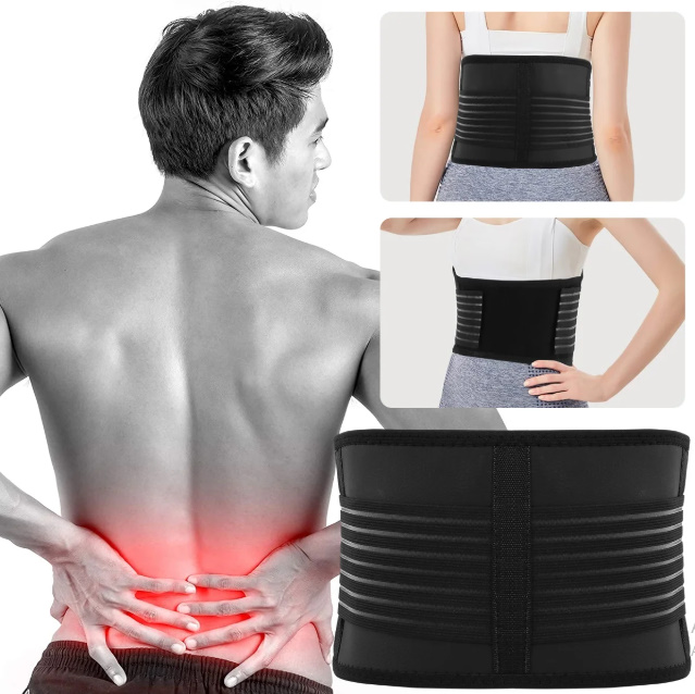 Alivio del dolor de espalda: reduce molestias lumbares con soporte térmico y magnético