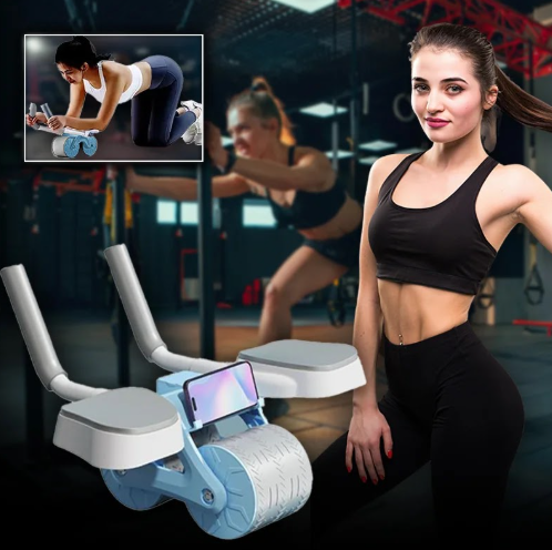 Rodillo abdominal con soporte para codos