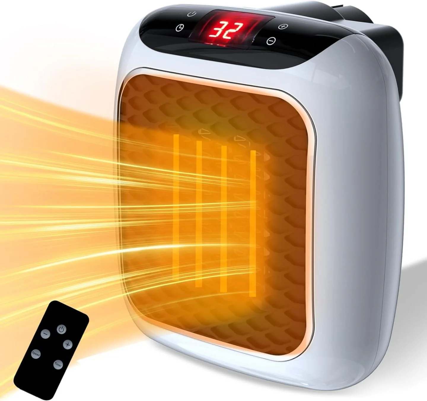 Mini Calentador Eléctrico de 800W con Control Remoto