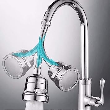 Cabezal de Grifo Flexible y Filtro Ahorrador de Agua: Eficiencia y Versatilidad para Cocina y Baño