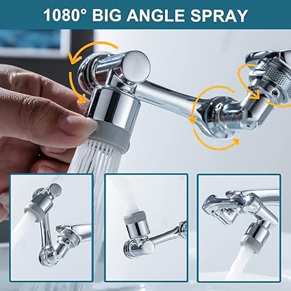 Extensor de Grifo Giratorio 1080° para Fregaderos: Practicidad y Eficiencia en el Hogar