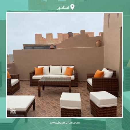 فيلا للكراء اليومي في اكلو تيزنيت – قريبة من البحر ومخصصة للعائلات فقط