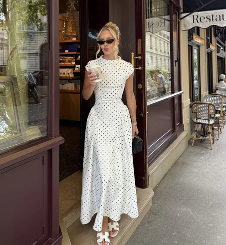 Polka dot Maxi dress
