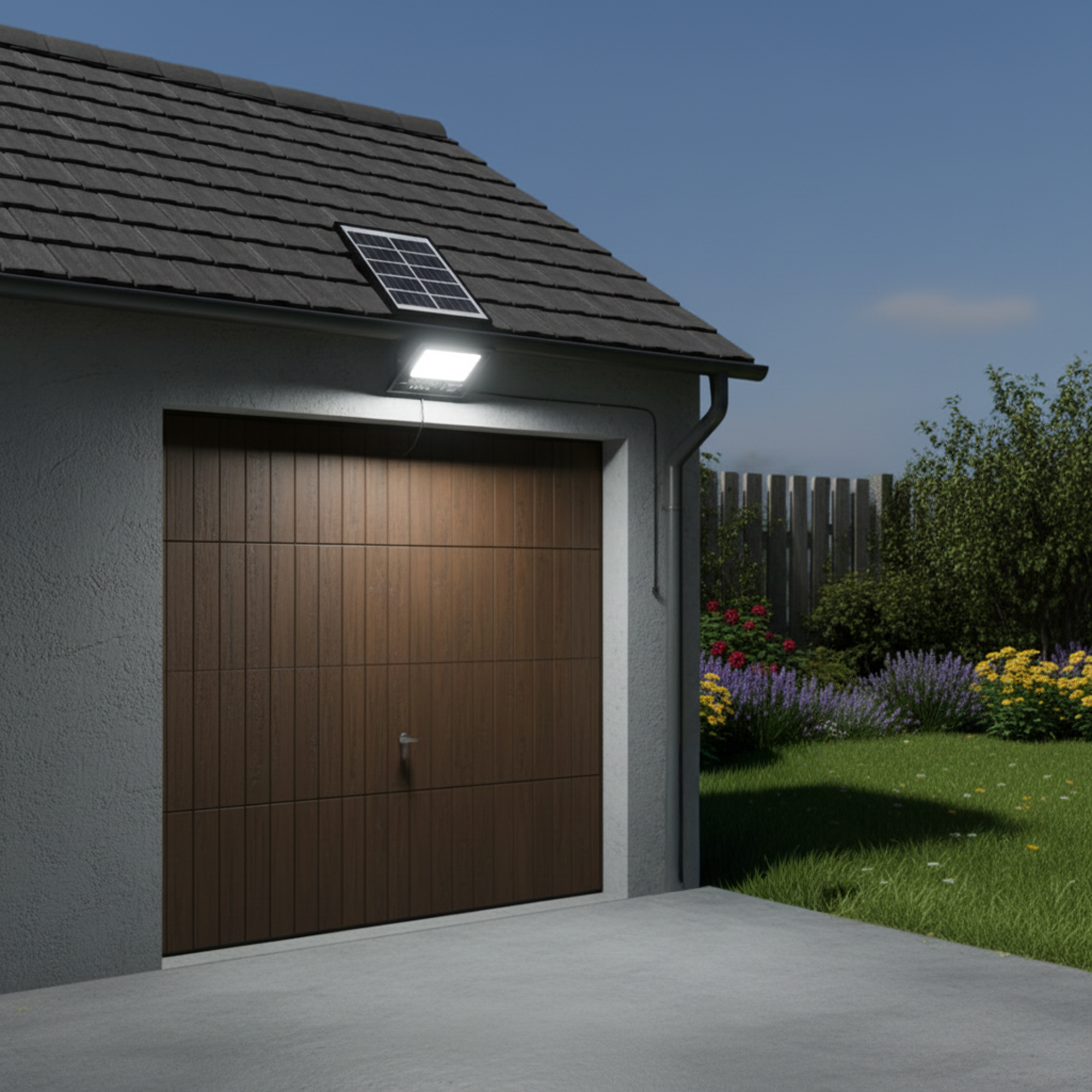 كشاف يعمل بالطاقة الشمسية بقوة 500 واط بضملن عامين