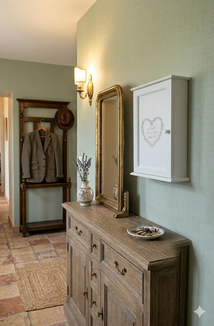 Boite à clé en bois décorative