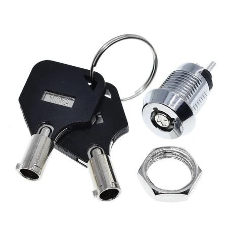 Interrupteur à clé S1201, Double face, Type à retrait, 0,5 a 250v AC, 2 clés 12MM,