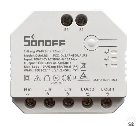 SONOFF DUAL R3 - Dual Relay Wi-Fi Smart Switch with Power Metering