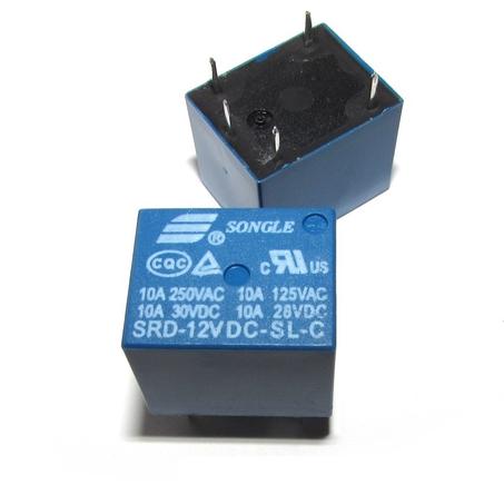 2 pièce Relais SRD-12VDC-SL-C  12V 10A 250VAC  5 broches