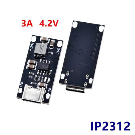 CHARGEUR DE BATTERIES LITHIUM 3A 18650 IP2312 TYPE-C