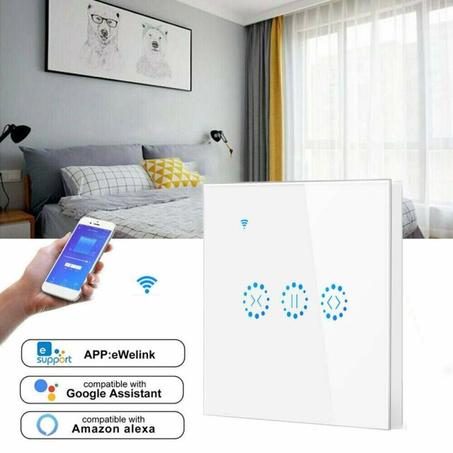EWeLink – interrupteur WiFi pour volet roulant électrique, pour maison intelligente, compatible avec Google Home, Alexa Echo, commande vocale