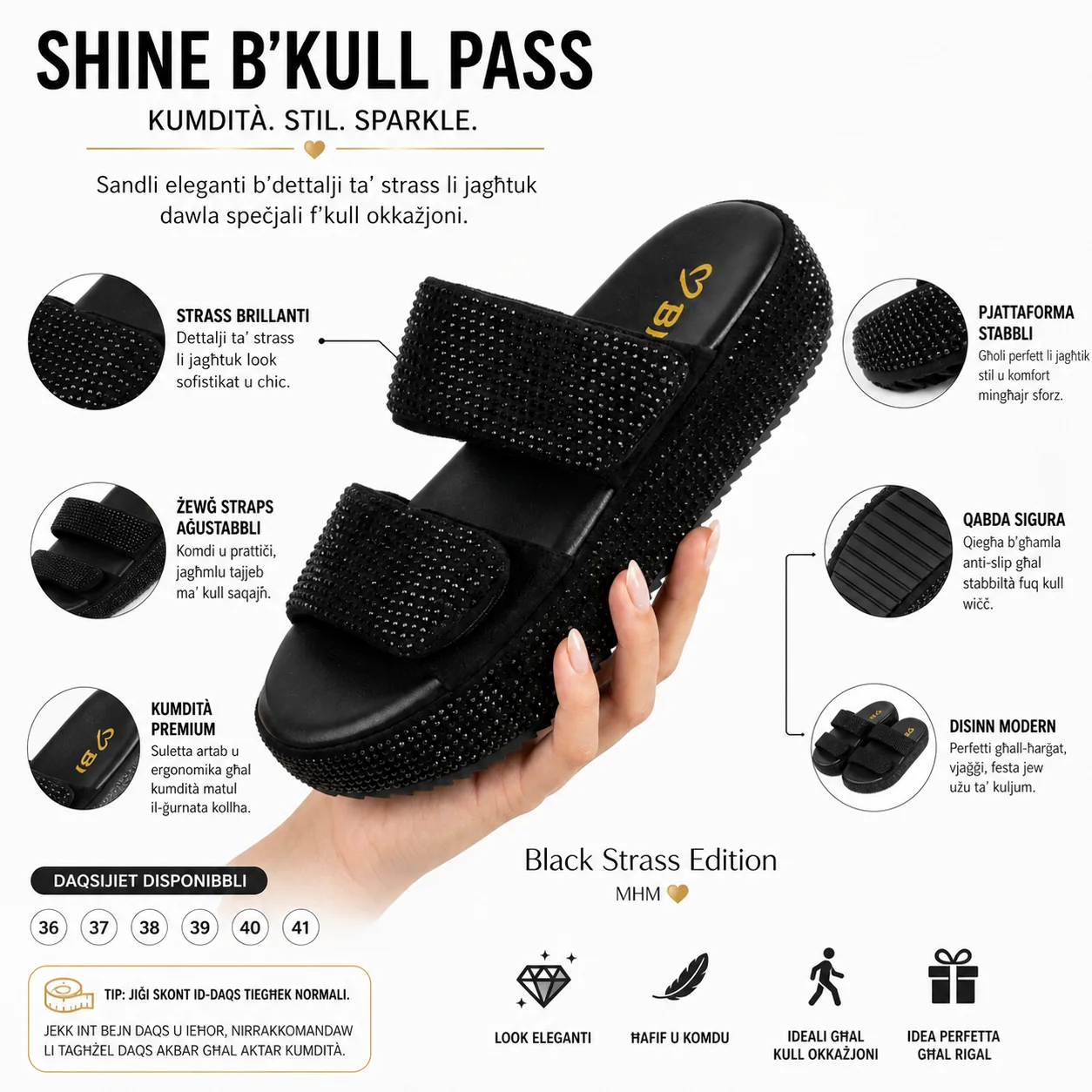 SANDAL Strass Edition
