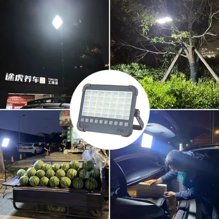 Projecteur LED Portable HEPU 150W – Rechargeable | Power Bank | Étanche IP66