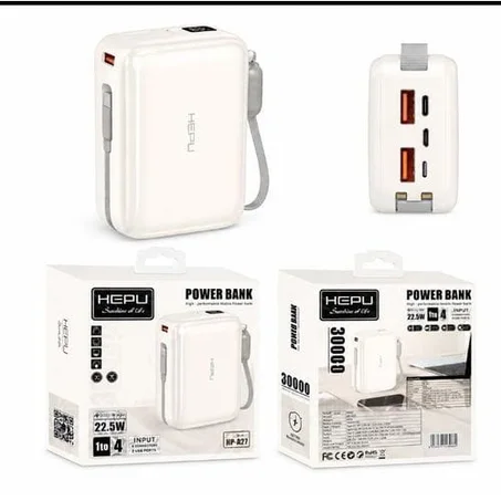 30 000 mAh Power Bank HEPU  – Charge Rapide 22,5W