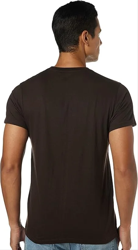 تي شيرت بقبة دائرية مطبوع للرجال من دينيكلو (DK405)