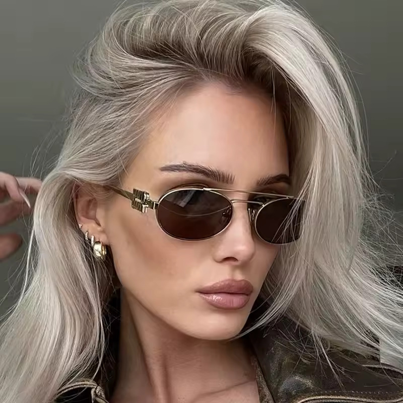 Lunettes De soleil ovales rétro pour femmes