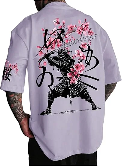 Men's Japanese Letter Graphic
