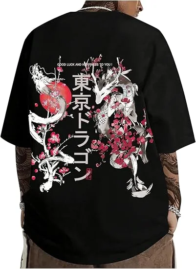 Men's Japanese Graphic Tshirts Oversized