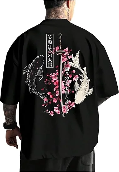 Men's Japanese Graphic Tees Short