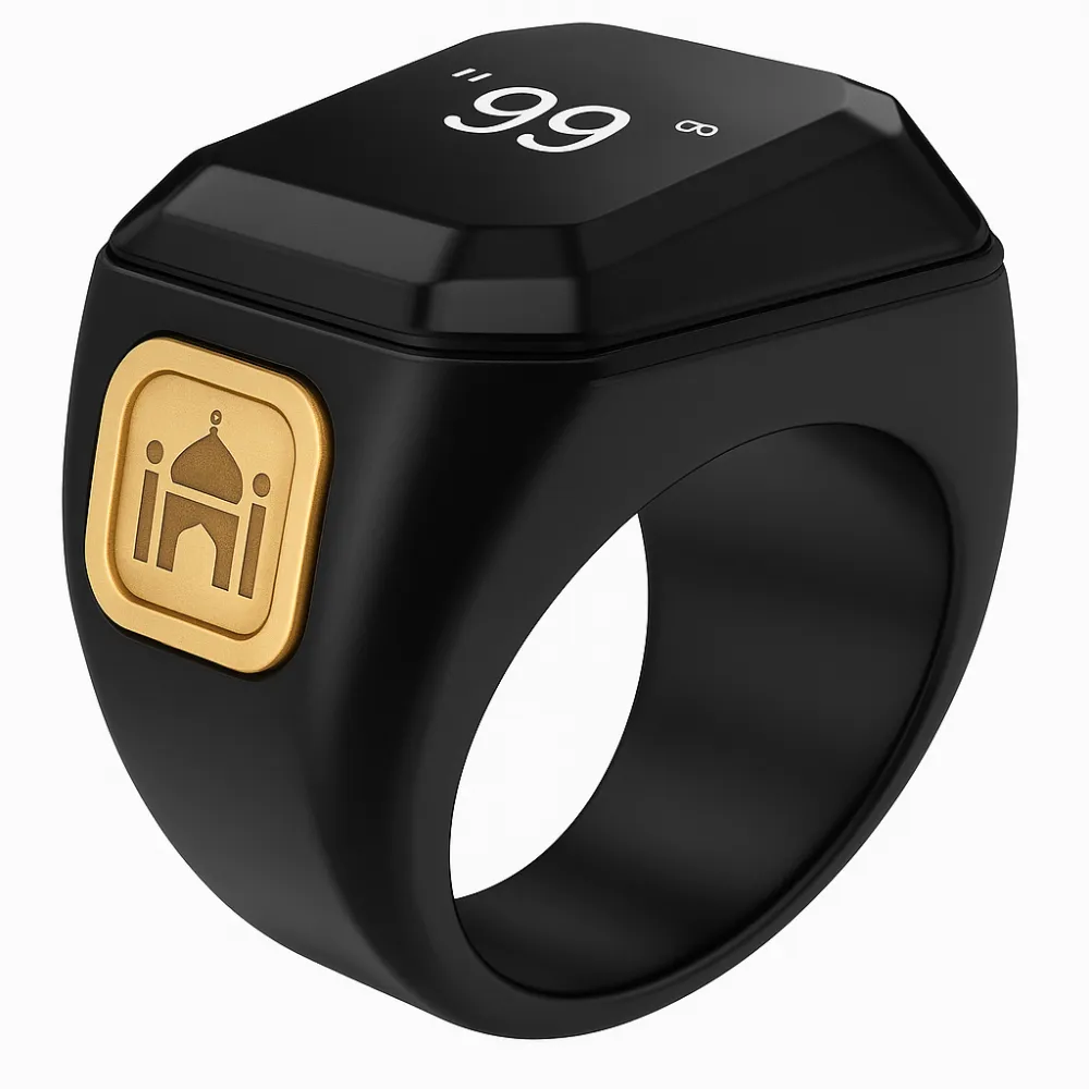 خاتم التسبيح باللون الاسود