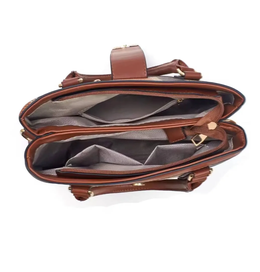 Sac intemporel 3 pièces (sac à main, porte-monnaie & pochette)