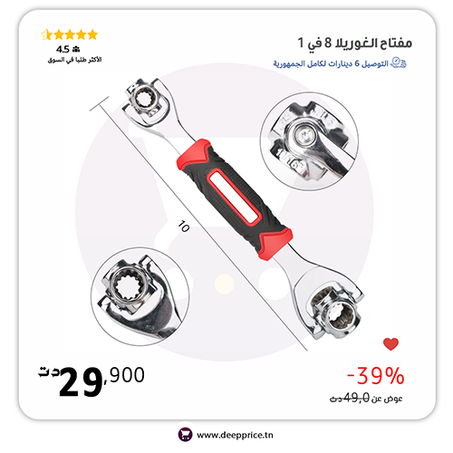 AIRAJ Tiger Wrench 8 in 1