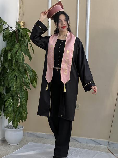 Robe Soutenance Noir et Rose gold