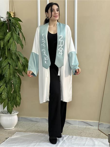 Robe Soutenance Blanc et Bleu light