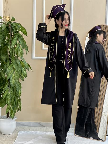 Robe Soutenance Noir et Violette