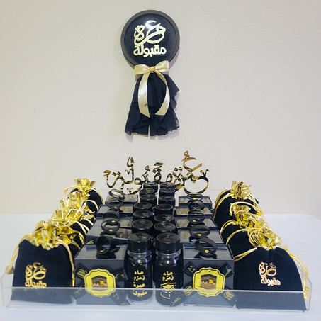 Plateau chargé Omra  + Cerceaux cadeau