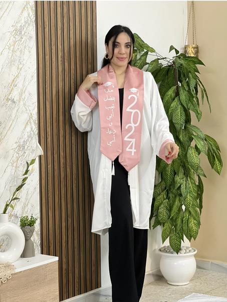 Robe Soutenance Blanc et Rose