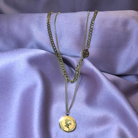 Collier Double Smiley Elizabeth II