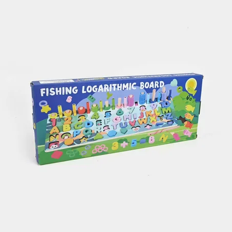 Tableau logarithmique en bois de pêche 6 en 1