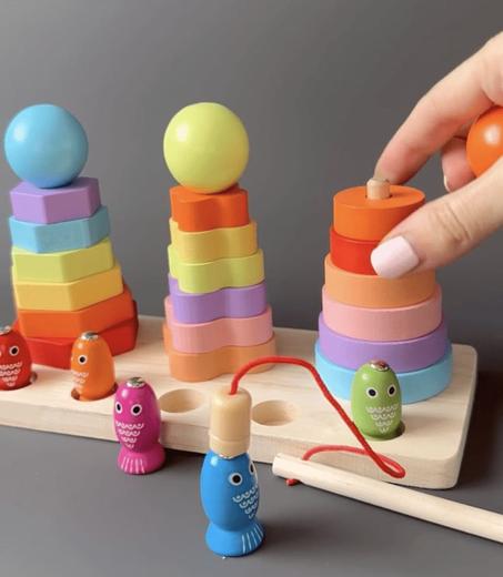 الأبراج الحلقية ولعبة الصيد المغناطيسية