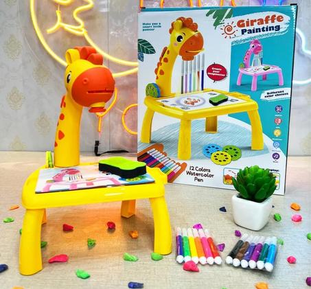 Table de projection girafe avec musique