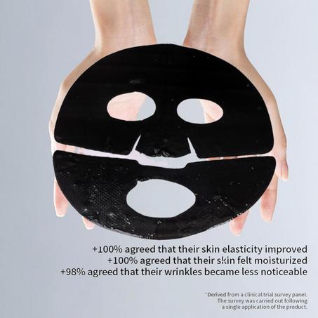 اقنعة وجه بالكولاجين الحيوي من نالاكال، 5 قطع - هيدروجيل مرطب مضاد للشيخوخة والشد والترطيب، قناع وجه علاجي بين عشية وضحاها مع لؤلؤ اسود لشد البشرة ومرونتها ورفعها