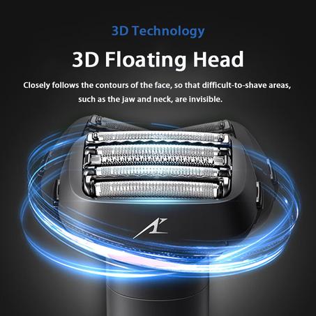 1 قطعة باناسونيك قابلة للشحن Es-lm51 ماكينة حلاقة كهربائية ترددية Ai مستشعر ذكي مقاوم للماء أسود