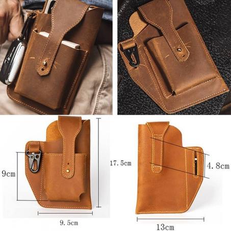 Sac multifonctionnel en cuir pour téléphone portable/ LIVRAISON GRATUITE