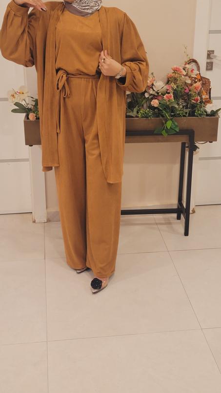 جامسوت شتوي فاخر مع ڤاست من قماش بودشامو-اطلالة دافئة عصرية انيقة و محتشمة