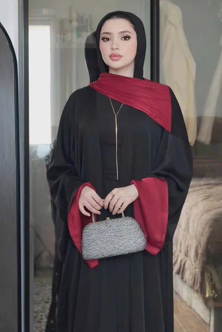 عباية الهيبة 2026 ✨من قطعتين (عباية +روبة ) بافخم انواع الاقمشة