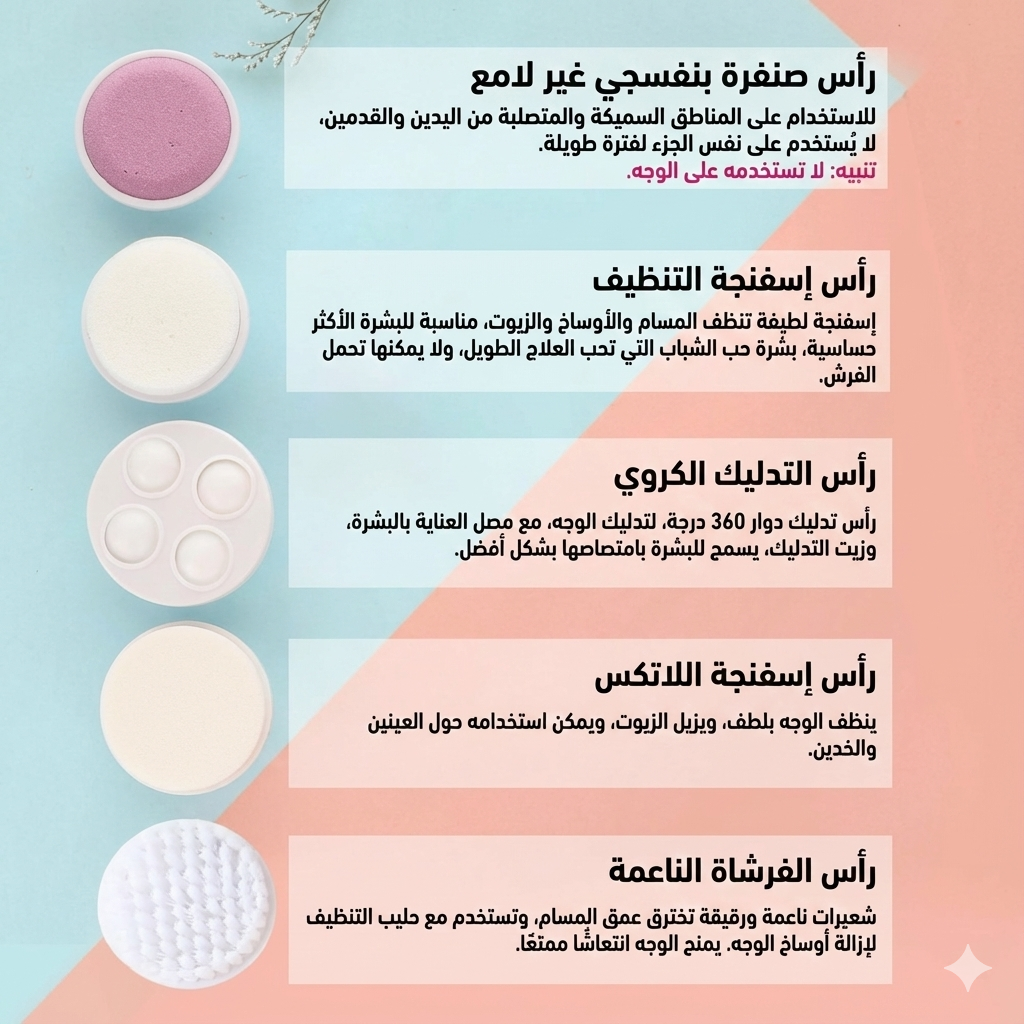 جهاز تدليك للعناية بالوجه والجسم