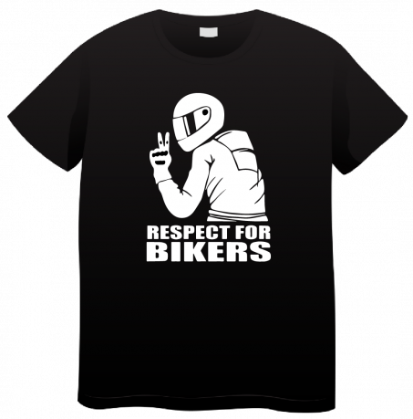 T-shirt Respect For Bikers