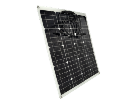 Panel solar flexible 50 w 18 v monocristalino 63.5*54cm con mc4