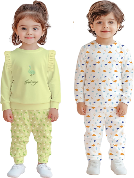 ملابس داخلية قطنية مريحة للأطفال بأكمام قصيرة – خامة 100% قطن