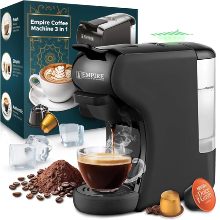 ماكينة قهوة كهربائية عالية الأداء من إمباير – تحضير سريع للقهوة اللذيذة في المنزل والمكتب