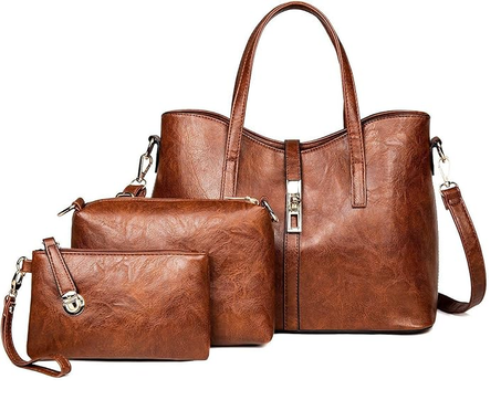 تسيف محافظ وحقائب يد للنساء من TCF | حقيبة كتف ساتشيل كبيرة بتصميم توت أنيق