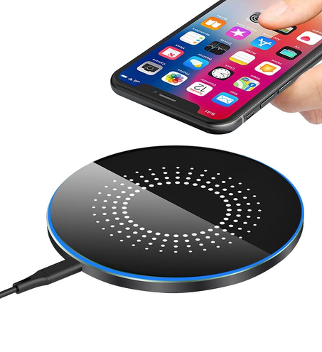 شاحن لاسلكي من ديبانجسي 30 واط، متوافق مع سامسونج جالاكسي وآيفون، شحن سريع بتقنية USB